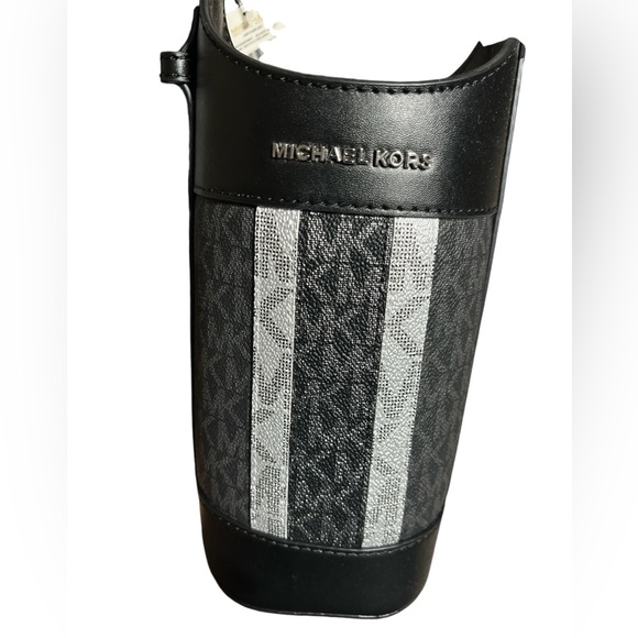 NWT, WINE BOTTLE HOLDER Michael Kors Black multicolored. - Picture 5 of 6